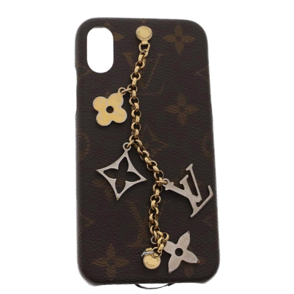 LOUIS VUITTON Monogram Bumper iPhone
Case X/XS Gold M63899 LV Auth tb858